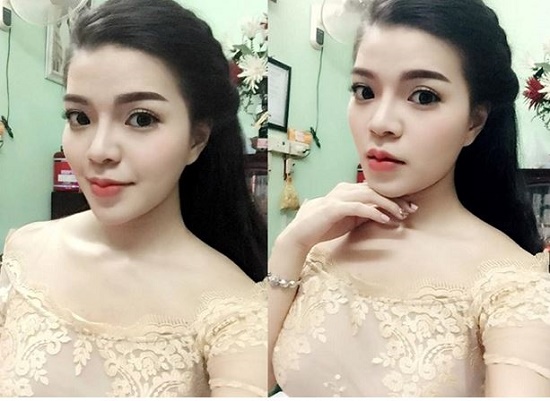 “Zoom” cận cảnh khuôn mặt đẹp thời thượng từng đường nét của 9x Hà thành. Không quá khó để nhận ra đôi môi hình trái tim chính là điểm nhấn nổi bật.