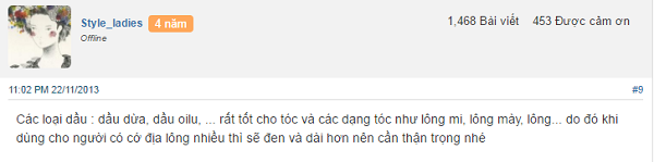 bôi dầu dừa lên mặt có bị lông mọc không
