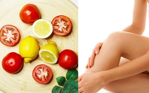 cách tẩy lông chân bằng cà chua