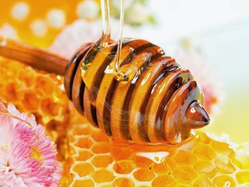 Mật ong chứa nhiều vitamin và dưỡng chất thiết yếu nuôi dưỡng làn môi đẹp rạng ngời.
