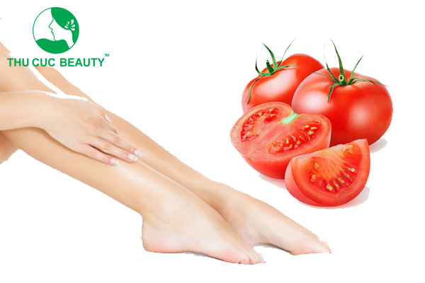 triệt lông chân không mọc lại bằng cà chua